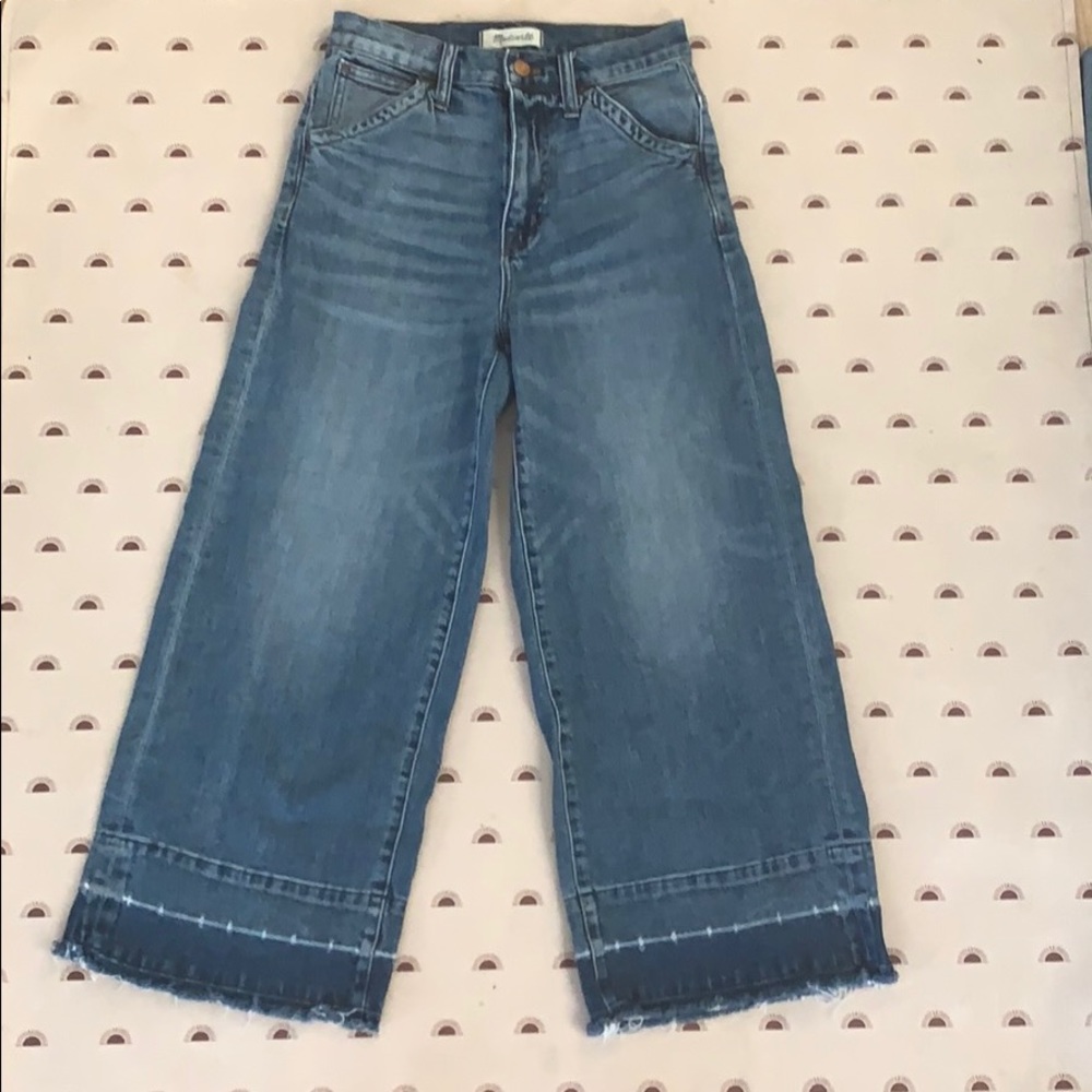 Madewell Wide Leg Crop Denim